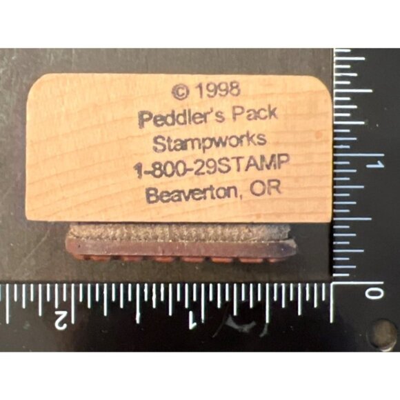 Happy Easter Wood Mounted Rubber Stamp By Peddlers Pack Stampworks 1998 - Picture 3 of 3